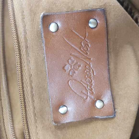 ❌SOLD❌Patricia Nash Ossi Satchel Raffia Crochet Floral Leather Crochet Crossbody - Picture 12 of 16